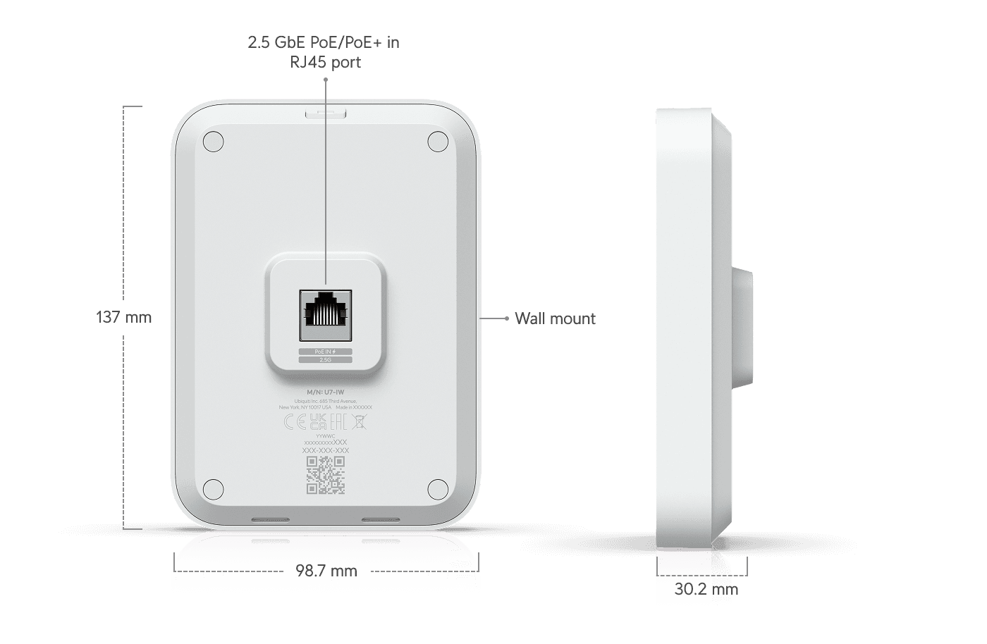 UniFi Access Point U7 In-Wall